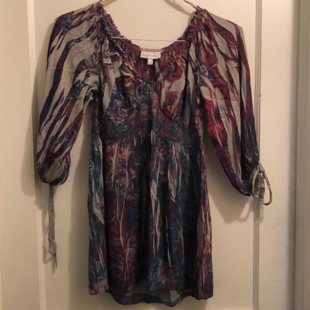 Fashion bug 3/4 sleeve multi colored blouse